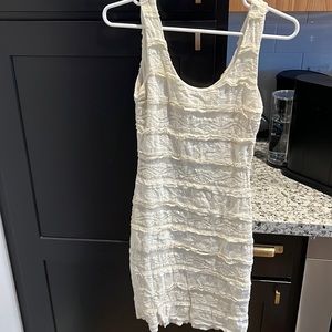 Lacy, little white dress